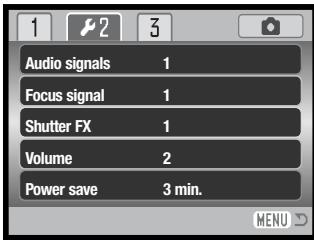 MINOLTA DIMAGE X60 - NAVIGATING THE SETUP MENU - 5