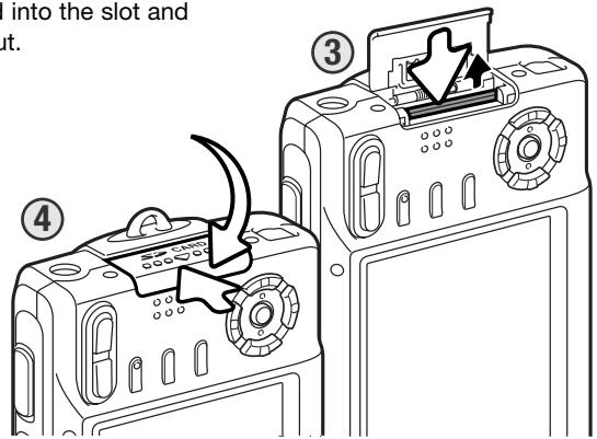 MINOLTA DIMAGE X60 - INSTALLING AND REMOVING A MEMORY CARD - 3