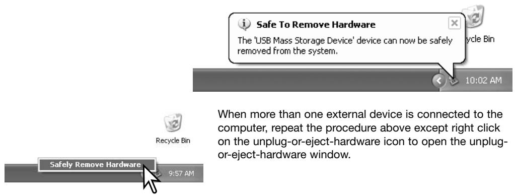 MINOLTA DIMAGE X60 - Safely remove USB Mass Storage Device - Drive(E:) - 2