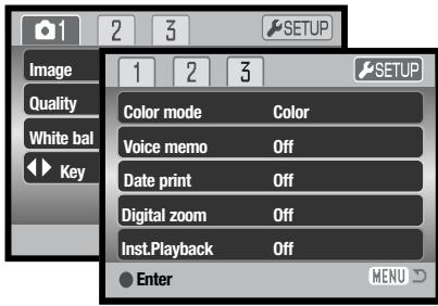 MINOLTA DIMAGE X60 - NAVIGATING THE SETUP MENU - 1