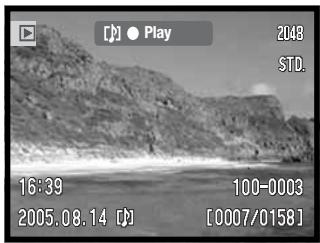MINOLTA DIMAGE X60 - PLAYING BACK VOICE MEMOS AND AUDIO CAPTIONS - 1