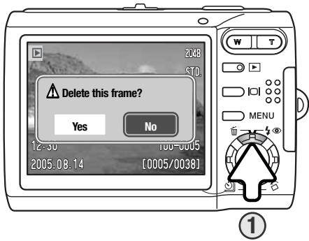 MINOLTA DIMAGE X60 - DELETING SINGLE IMAGES - 3