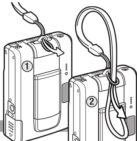 MINOLTA DIMAGE X60 - ATTACHING THE STRAP - 1