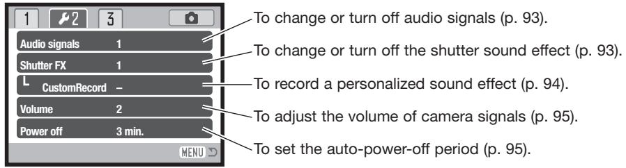 MINOLTA DIMAGE XG - Navigating the setup menu - 8