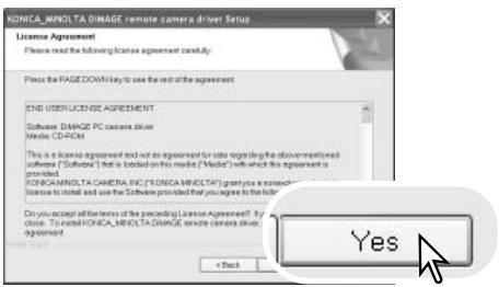 MINOLTA DIMAGE XG - Installing the remote camera driver - 3