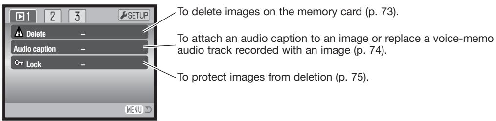 MINOLTA DIMAGE XG - Navigating the playback-mode menu - 9