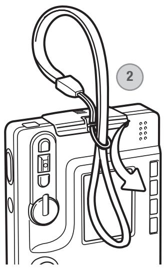 MINOLTA DIMAGE XG - Attaching the hand strap - 2