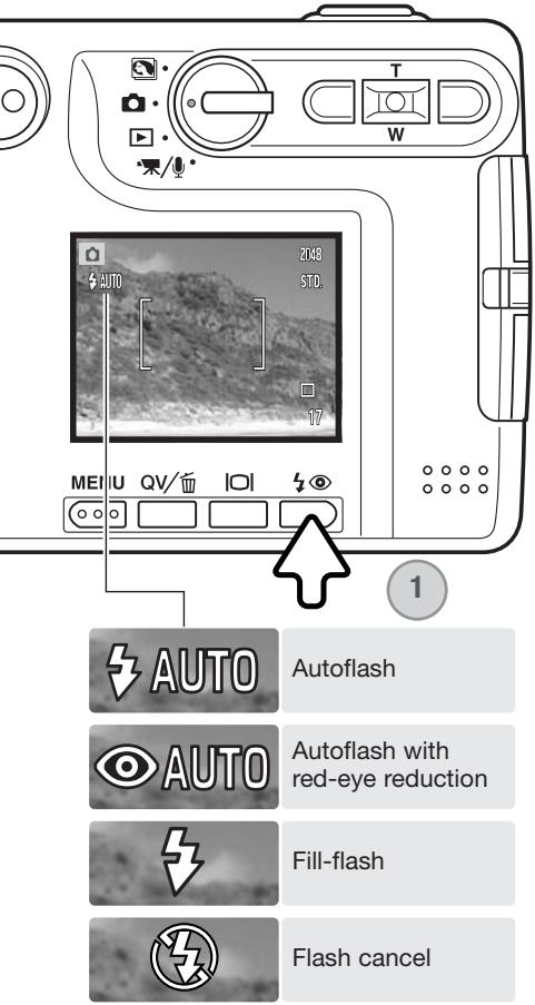 MINOLTA DIMAGE XG - Flash modes - 1