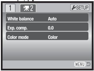 MINOLTA DIMAGE XG - Navigating the Movie/audio recording menu - 9