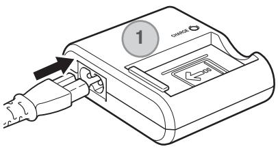 MINOLTA DIMAGE XG - Charging the lithium-ion battery - 1