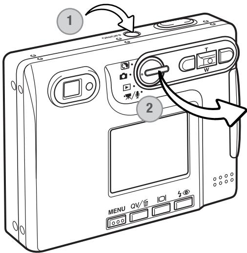 MINOLTA DIMAGE XG - Setting the camera to record images - 1