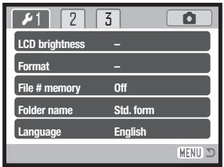 MINOLTA DIMAGE XG - Opening the setup menu - 4