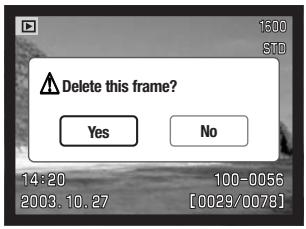 MINOLTA DIMAGE XG - Deleting single images - 3