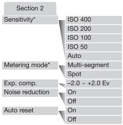 MINOLTA DIMAGE XG - Navigating the recording-mode menu - 10