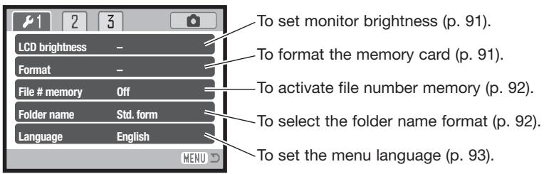 MINOLTA DIMAGE XG - Navigating the setup menu - 7
