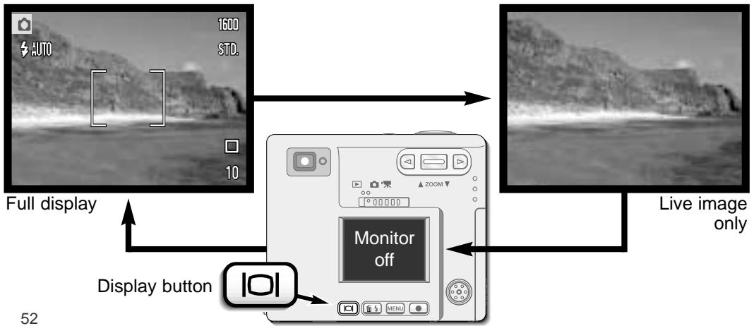 MINOLTA DIMAGE XI - Display button - recording mode - 1