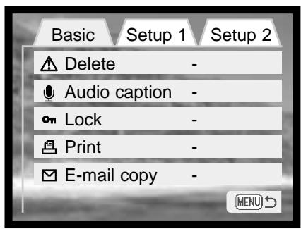 MINOLTA DIMAGE XI - Navigating the playback-mode menu - 5