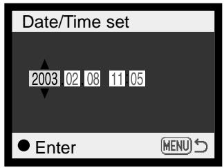 MINOLTA DIMAGE XI - Setting the date and time - 6