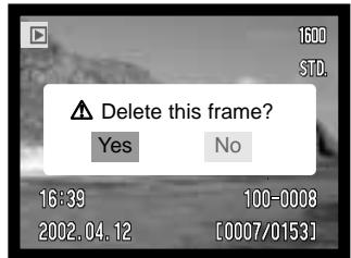 MINOLTA DIMAGE XI - Deleting single images - 1