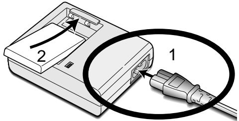MINOLTA DIMAGE XI - Charging the lithium-ion battery - 1