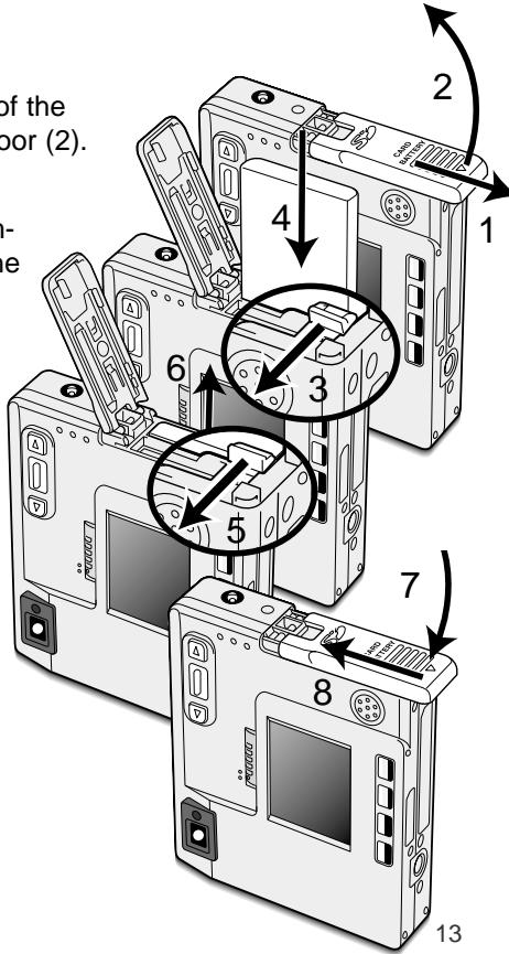 MINOLTA DIMAGE XI - Changing the lithium-ion battery - 1