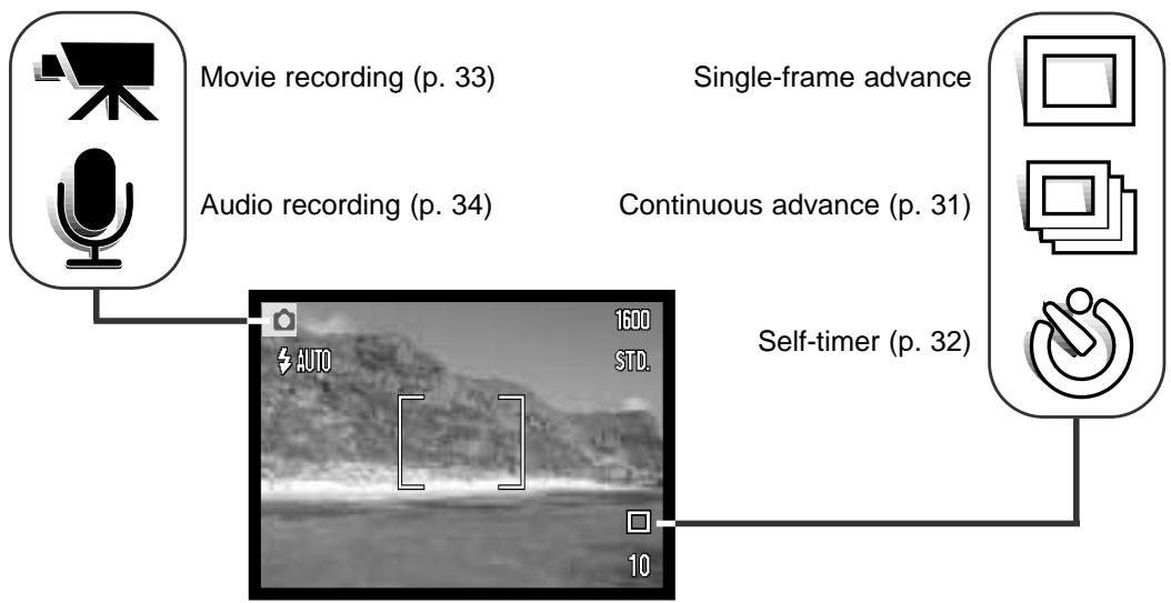 MINOLTA DIMAGE XI - Drive modes - 1