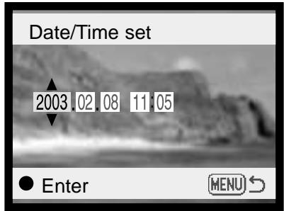 MINOLTA DIMAGE XI - Setting the date and time - 1