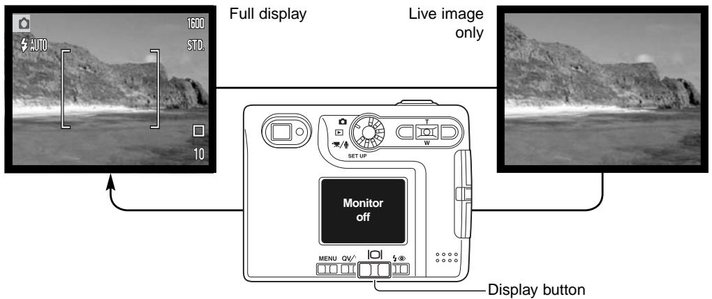 MINOLTA DIMAGE XT - DISPLAY BUTTON - RECORDING MODE - 1