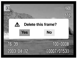MINOLTA DIMAGE XT - DELETING SINGLE IMAGES - 3