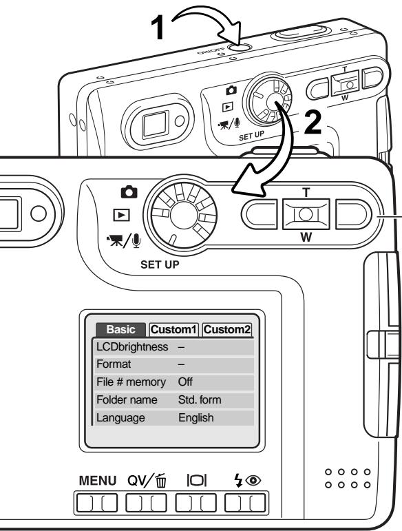 MINOLTA DIMAGE XT - SETTING THE DATE AND TIME - 1