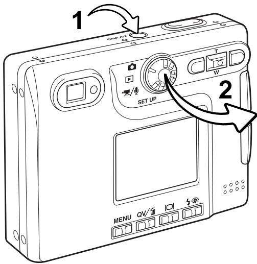 MINOLTA DIMAGE XT - SETTING THE CAMERA TO RECORD IMAGES - 1