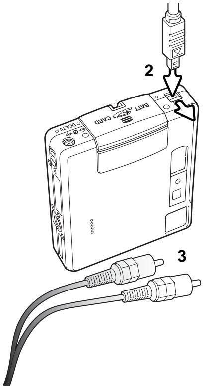 MINOLTA DIMAGE XT - VIEWING IMAGES ON A TELEVISION - 1
