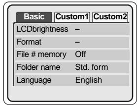 MINOLTA DIMAGE XT - NAVIGATING THE SETUP MENU - 7