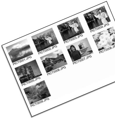 MINOLTA MANUEL 7HI - Creation d'un ORDRE d'impression d'index - 1