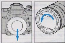 MINOLTA MAXXUM 600 SI - Mise en PLACE de l'objectif - 1