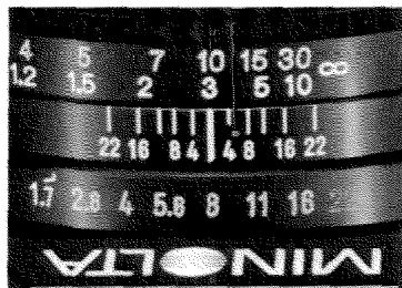 MINOLTA X-700 - Film-plane index - 1