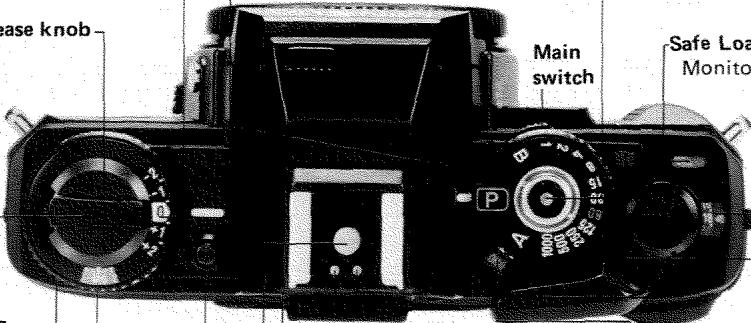 MINOLTA X-700 - NAMES OF PARTS/MAIN FEATURES - 1