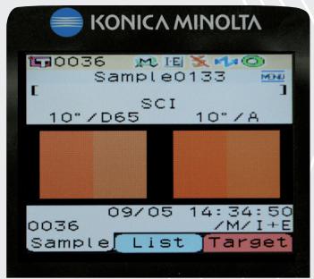 MINOLTA CM-600D - Easy to read colour LCD screen. - 3