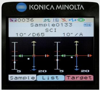MINOLTA CM-600D - Easy to read colour LCD screen. - 4