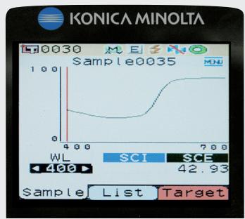 MINOLTA CM-700D - Easy to read colour LCD screen. - 2