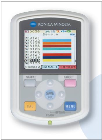 MINOLTA CM-700D - Easy to read colour LCD screen. - 1