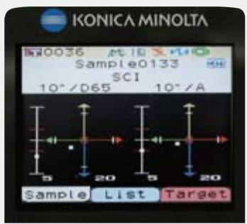 MINOLTA CM700D - Easy to read colour LCD screen. - 4