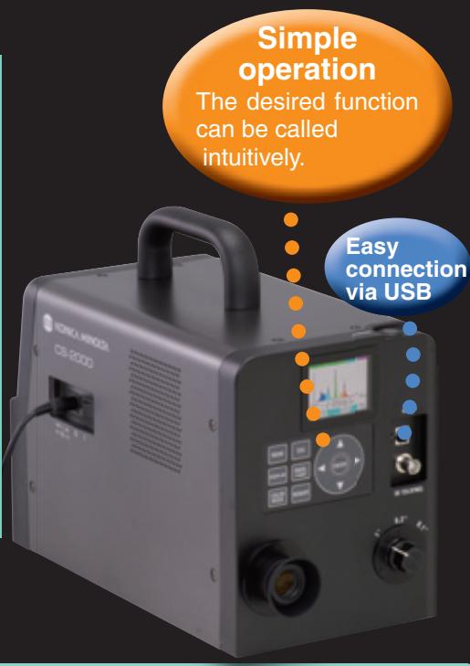 MINOLTA CS-2000 - Easy operation with color LCD screen and simple operation panel - 4