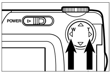MINOLTA DIMAGE 2330 ZOOM - When the camera is set to the single-frame play mode, press the display button once or twice (see page 72). - 1