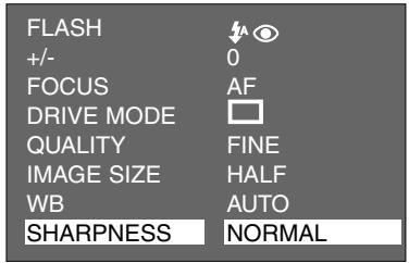 MINOLTA DIMAGE 2330 ZOOM - Press the MENU button. - 8