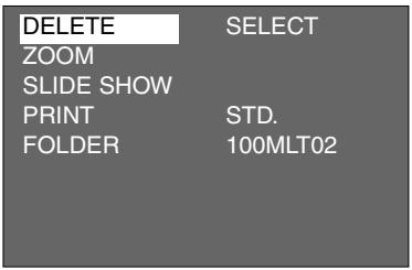 MINOLTA DIMAGE 2330 ZOOM - THE PLAYBACK MODE MENU (LCD Monitor) - 1