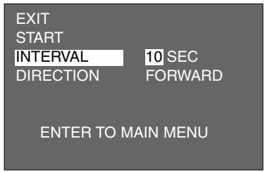 MINOLTA DIMAGE 2330 ZOOM - THE SETTING IN THE SLIDE SHOW MODE MENU - 5
