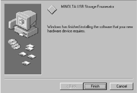 MINOLTA DIMAGE 2330 ZOOM - INSTALLATION OF THE DRIVER SOFTWARE - 10