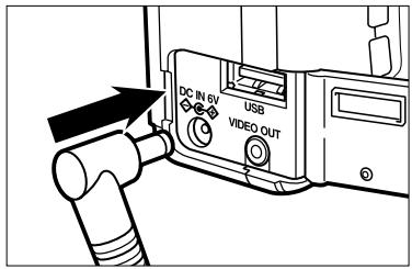MINOLTA DIMAGE 2330 ZOOM - USING THE AC ADAPTER (Sold Separately) - 1