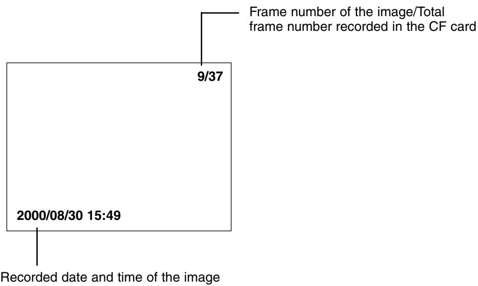 MINOLTA DIMAGE 2330 ZOOM - THE IMAGE INFORMATION DISPLAY IN THE PLAYBACK MODE - 1
